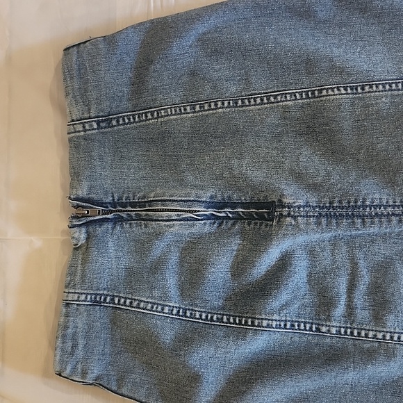 Free People Classic Blue Mini Skirt - Picture 10 of 12